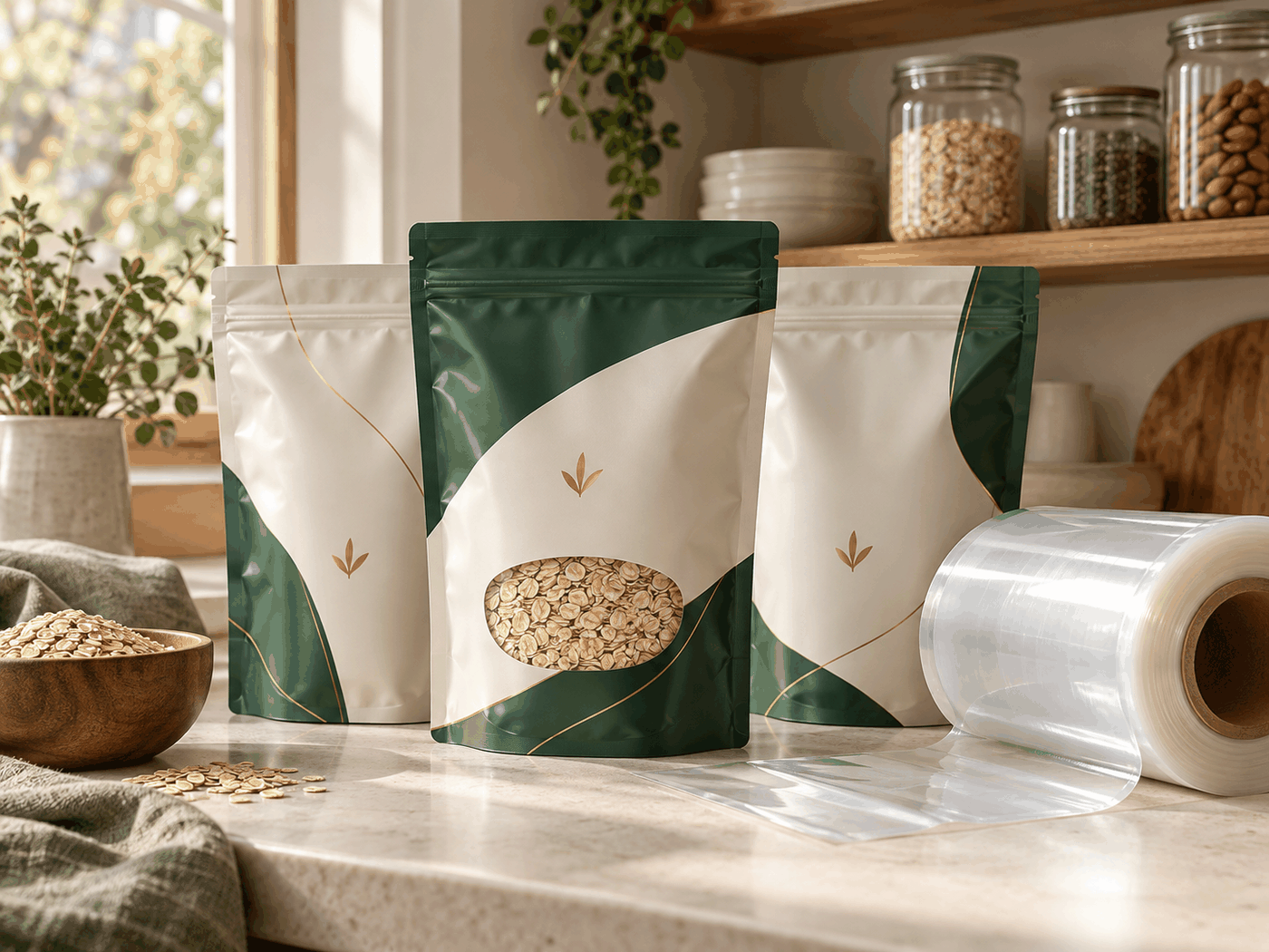 Flexible mono-material packaging concept
